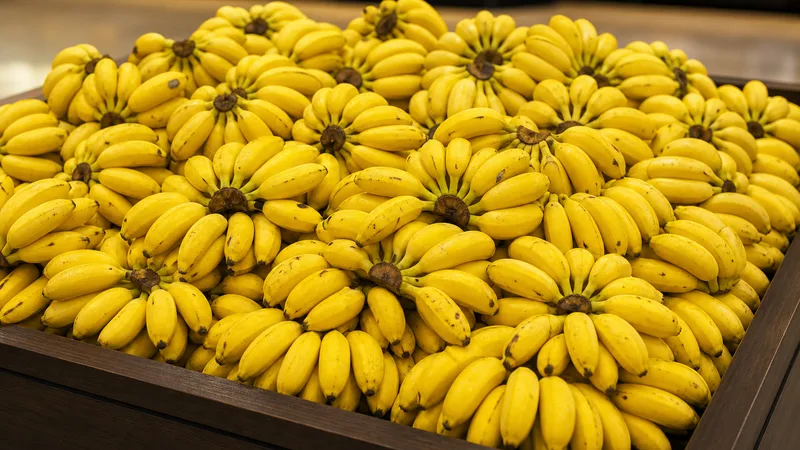 Exposição comercial de Banana Ouro