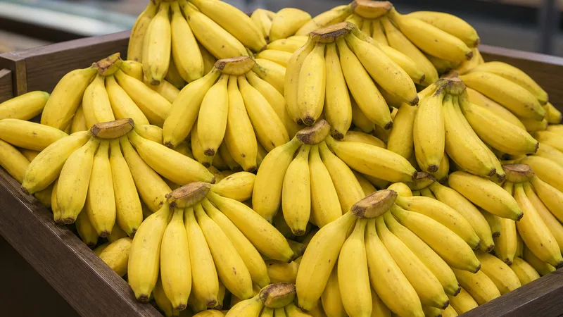 Exposição comercial de Banana Prata