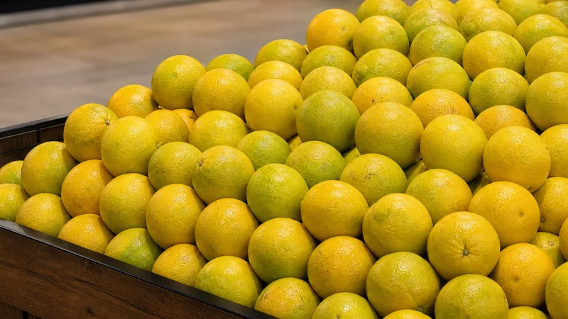 Exposição comercial de Laranja Lima