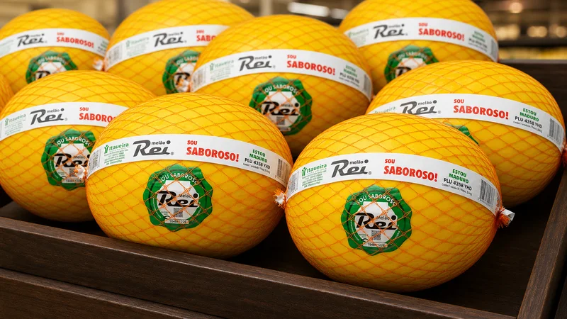 Exposição comercial de Melão Rei