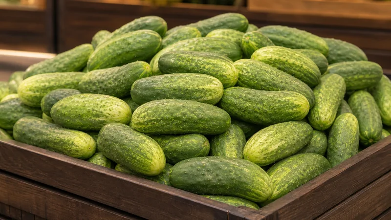 Exposição comercial de Pepino Caipira